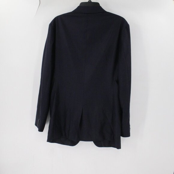 Banana Republic Reda Flexo Sport Coat Mens 42R Wool Blend Tailored Slim Fit navy - Picture 4 of 16